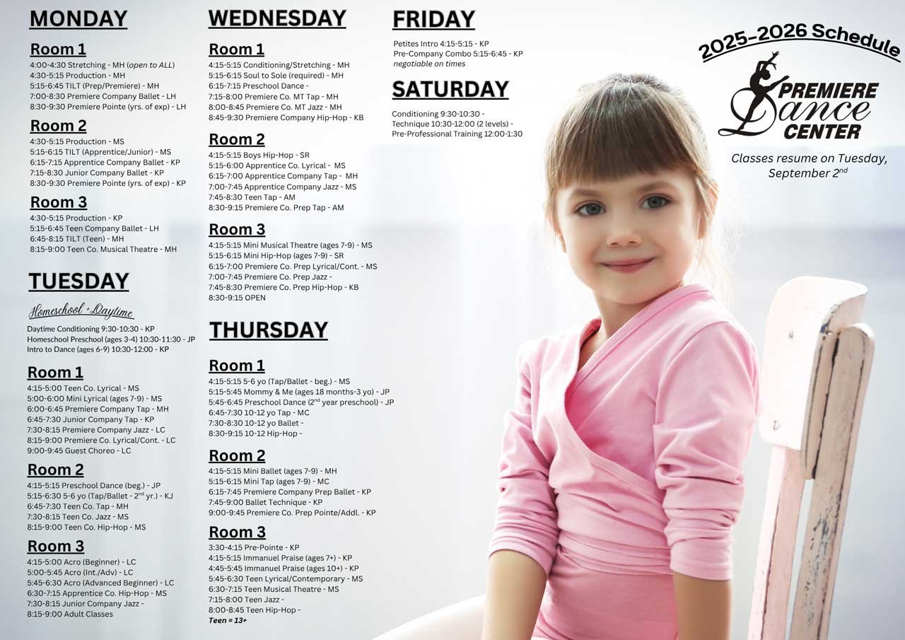 PDC Schedule